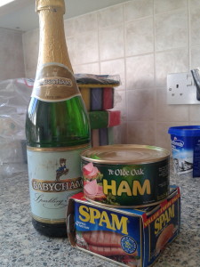 spam, ham and babycham