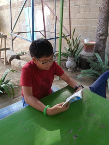 Lad reading I Want to Be an Airline Pilot